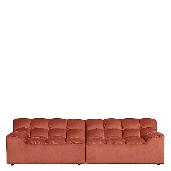 Sofa Couch mit Armlehnen und aufwendigen Steppungen günstig online kaufen