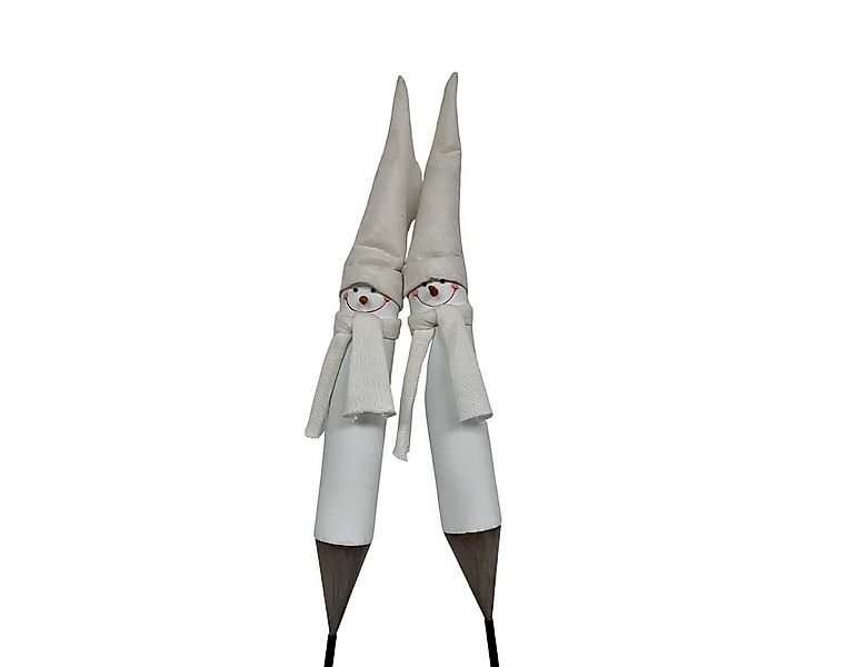 Wohnando Dekofigur Gartenstecker Schneemann Dekofigur Metall, Gartendekorat günstig online kaufen