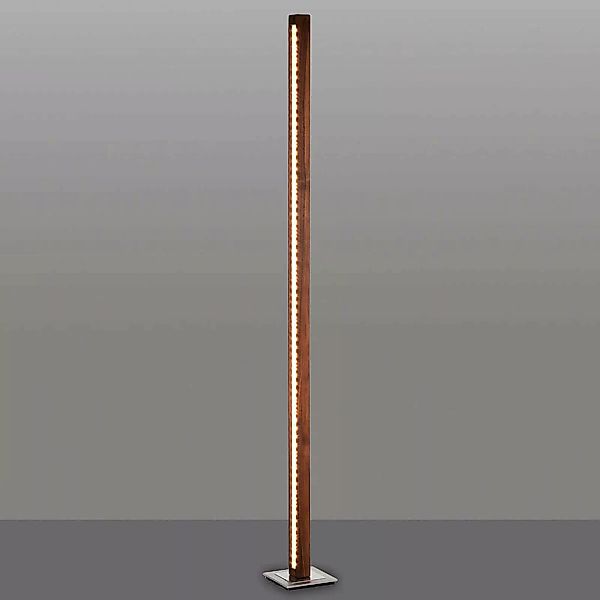 HerzBlut Leonora LED-Stehlampe 161cm Nussbaum günstig online kaufen