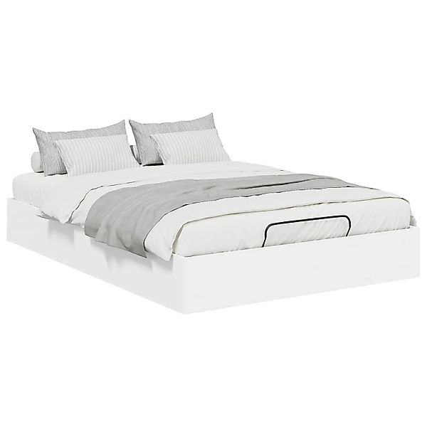vidaXL Ottoman Bettgestell Weiß 193 x 120 x 25 cm Spanplatte 3409221 günstig online kaufen