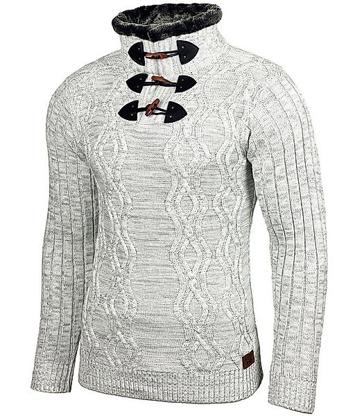 Baxboy Strickpullover Baxboy Herren Pullover Hoher Kragen Stehkragen Strick günstig online kaufen