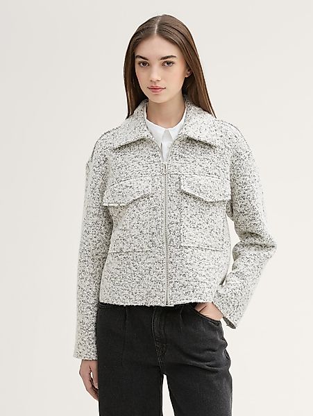 TOM TAILOR Denim Sommerjacke Bouclé-Jacke mit günstig online kaufen