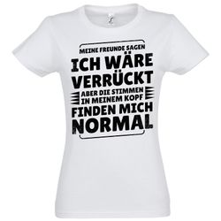 Youth Designz Print-Shirt Verrückt Normal Damen günstig online kaufen