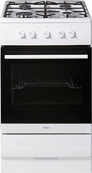 Amica Gas-Standherd "SHGG 11502 W" Stabile Topfhalter aus Stahl, leicht abn günstig online kaufen