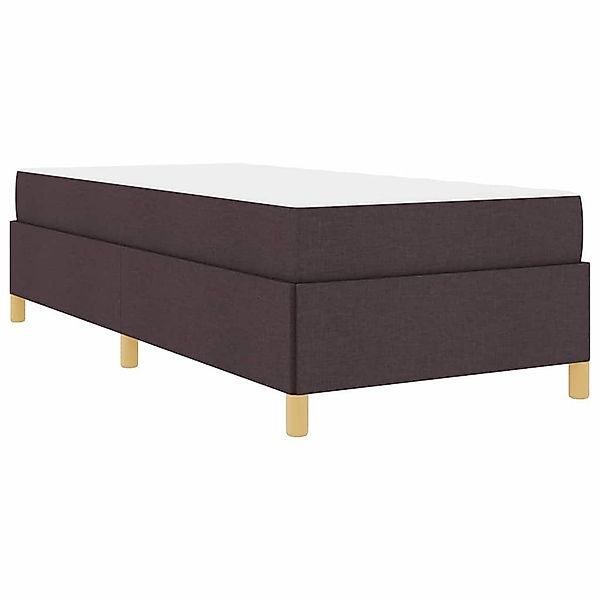 vidaXL Bett Boxspringbett Dunkelbraun und Weiß günstig online kaufen