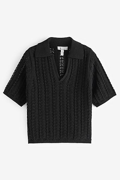 Next Poloshirt Premium Strickoberteil mit Polokragen günstig online kaufen