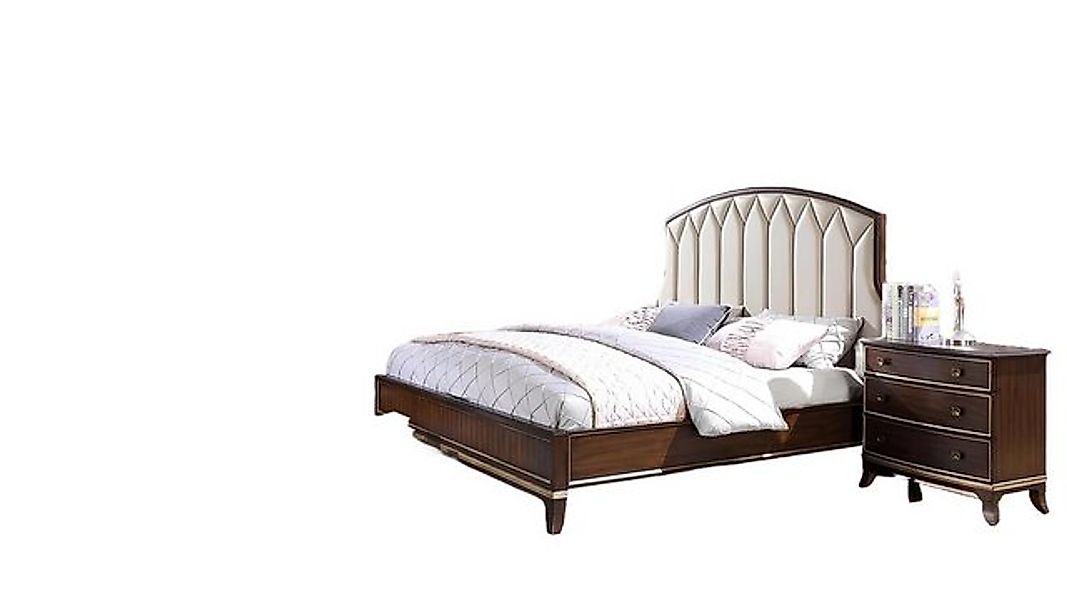 Xlmoebel Bett Schlafzimmer-Set mit Doppelbett, 2 Nachttischen und Kommode ( günstig online kaufen