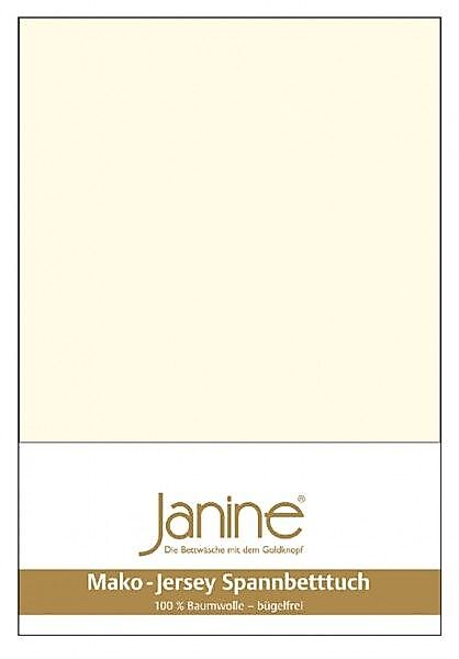 Janine Janine Spannbetttuch Mako-Feinjersey 5007 natur (07) Größe:  200x200 günstig online kaufen