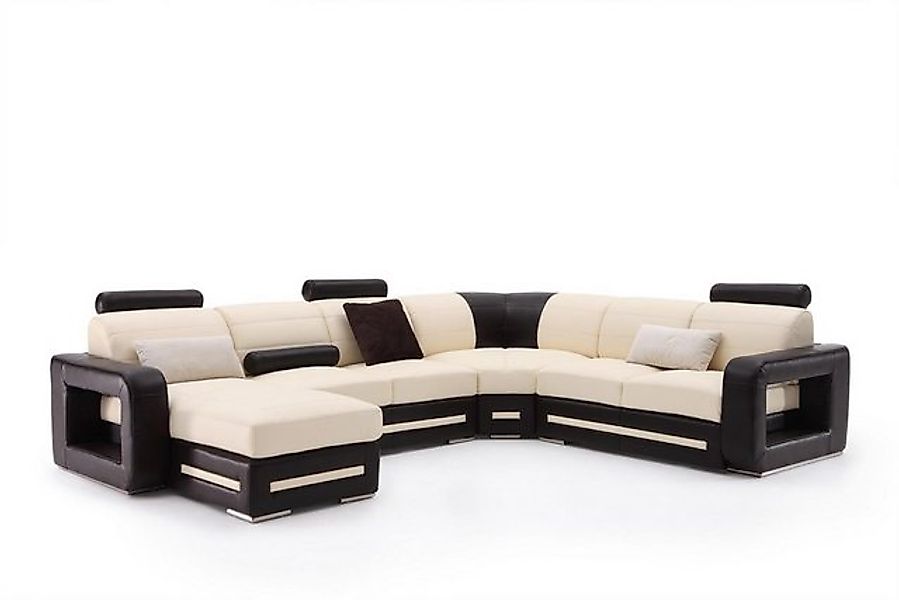 Salottini Wohnlandschaft Traum XL Ecksofa Adolfo Leder Wohnlandschaft, 4 Te günstig online kaufen