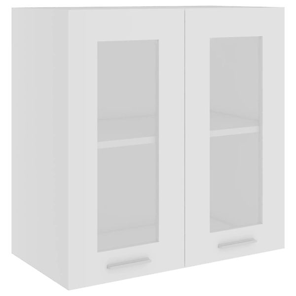 vidaXL Hängeschrank Hängeglasschrank Weiß 60x31x60 cm Holzwerkstoff günstig online kaufen