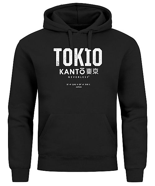 Neverless Hoodie Hoodie Herren Frontprint Tokyo günstig online kaufen