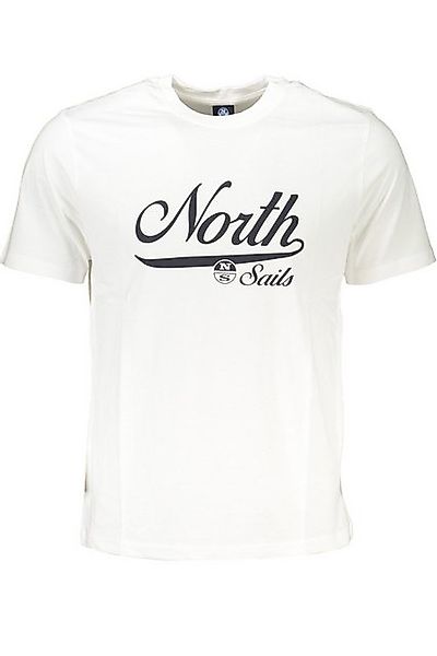 North Sails T-Shirt Weißes Herren Kurzarm-T-Shirt mit Rundhals und günstig online kaufen