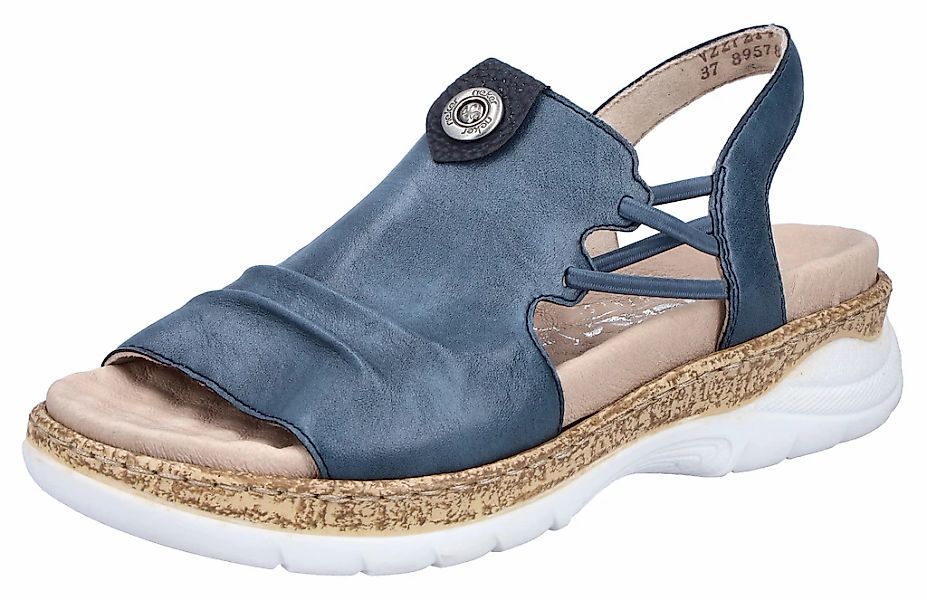 Rieker Sandale, Sommerschuh, Sandalette, Schlupfschuh mit seitlichen Gummiz günstig online kaufen