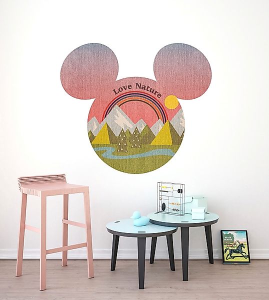 Komar Vliestapete »Vlies selbstklebend - Mickey Head Summer Hike - Größe 12 günstig online kaufen