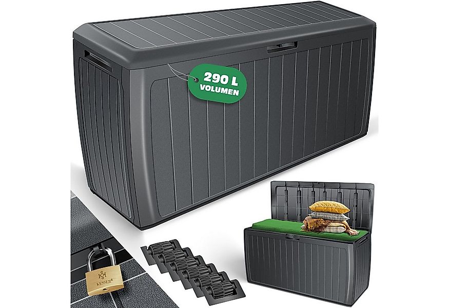 KESSER Aufbewahrungsbox, Auflagenbox Kissenbox 290 Liter mit abschließbarem günstig online kaufen