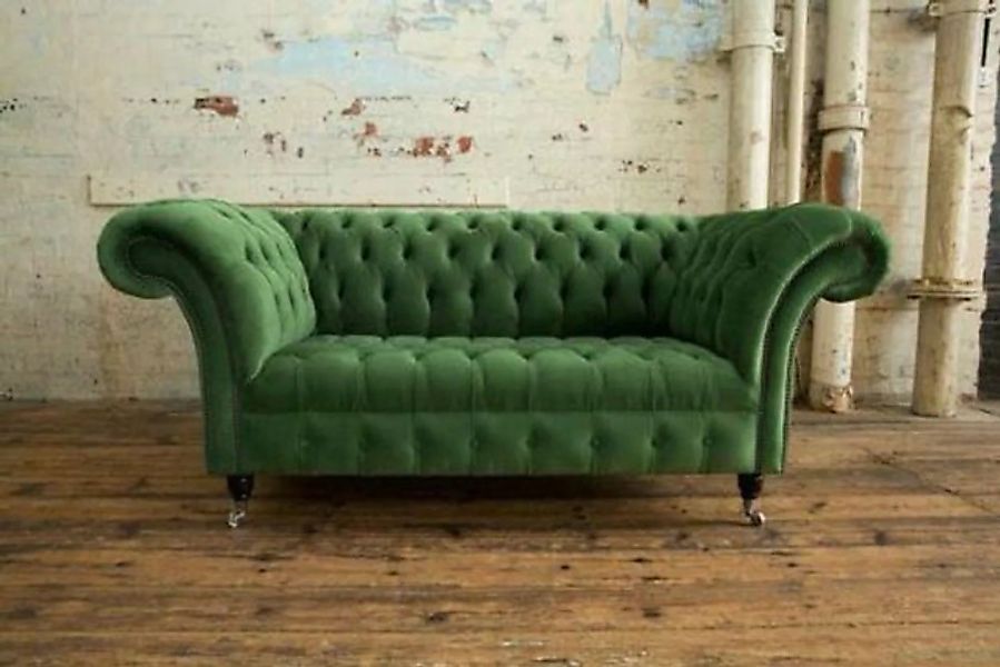 JVmoebel Sofa Chesterfield Couch 2 Sitzer Polster Sitz Textil günstig online kaufen