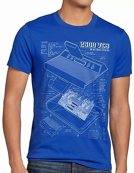 style3 Print-Shirt Herren T-Shirt VCS 2600 Heimcomputer Blaupause classic g günstig online kaufen