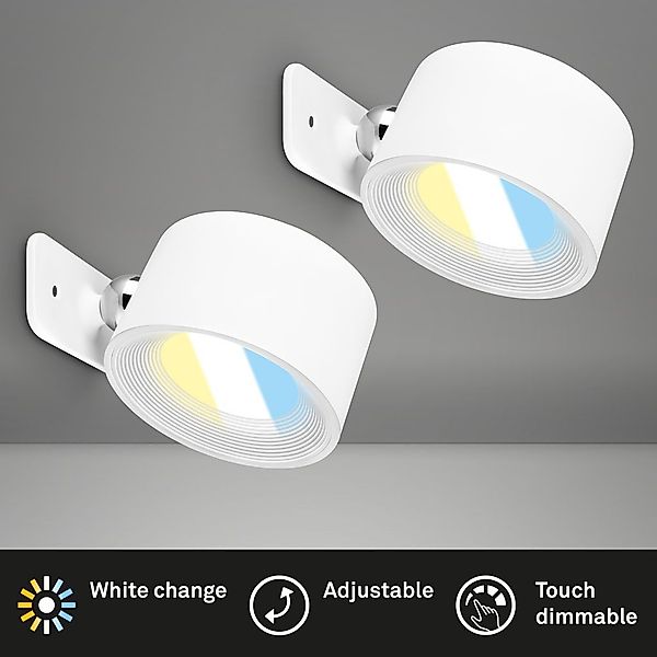 Briloner Leuchten Wandleuchte 2899026B, Dimmfunktion, LED günstig online kaufen