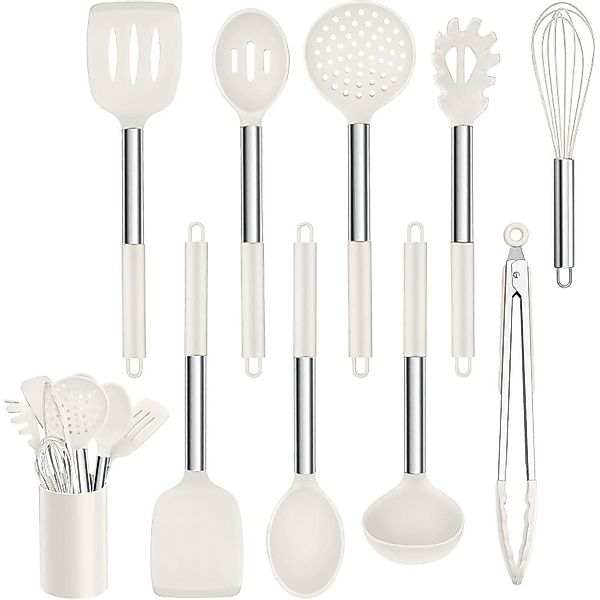 LuxusKollektion Kochbesteckhalter Silikon Küchenhelfer Set 10tlg. günstig online kaufen