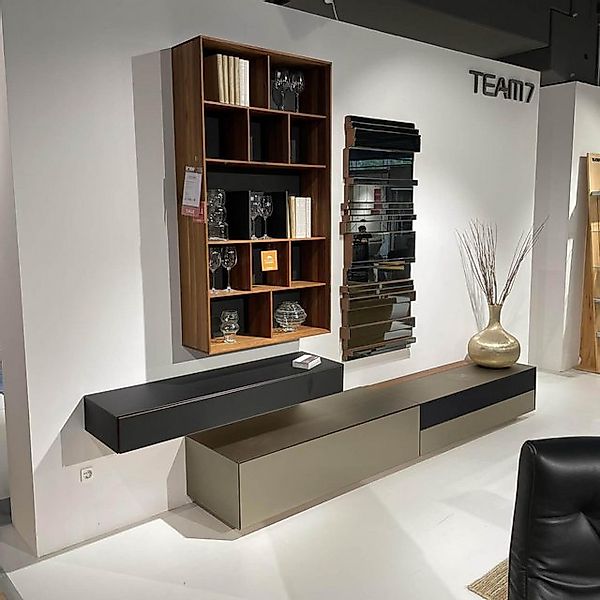 Team 7 Anbauschrank Wohnkombination Cubus Pure Nussbaum Naturöl günstig online kaufen