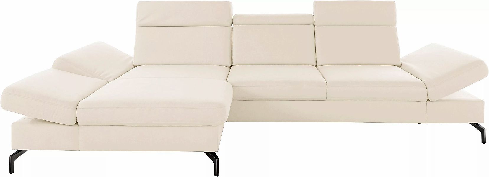 sit&more Ecksofa »Brisbane L-Form«, Fußhöhe 15 cm, inklusive Sitztiefen-, A günstig online kaufen