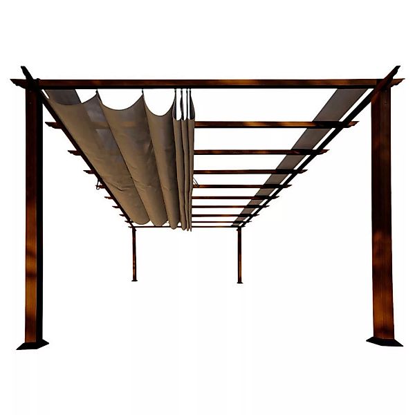 Paragon Outdoor Pavillon Florenz dunkelbraun Metall B/H/L: ca. 505x236x350 günstig online kaufen