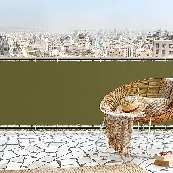 Balkon Sichtschutz Olive Grün günstig online kaufen