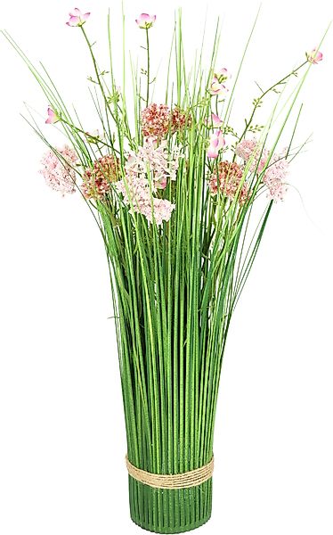Kunstpflanze Künstlicher Grasbund mit Blüten, I.GE.A., günstig online kaufen