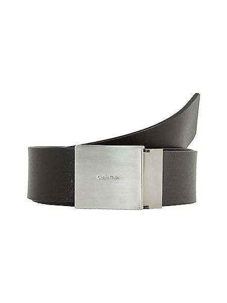 Calvin Klein Ledergürtel ADJ CASUAL PLAQUE 35MM Logoprägung, Klickschnalle günstig online kaufen