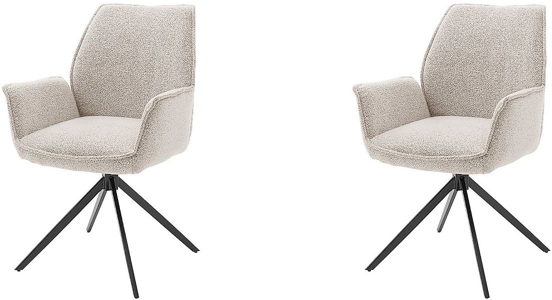 Musterring Esszimmerstuhl Tiama (Set, 2 St), Stativgestell aus Eisen schwar günstig online kaufen