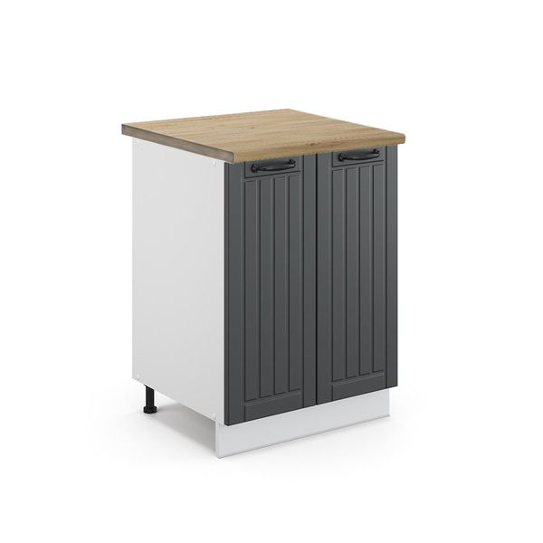 Vicco Unterschrank Fame-Line, Anthrazit Landhaus/Weiß, 60 günstig online kaufen