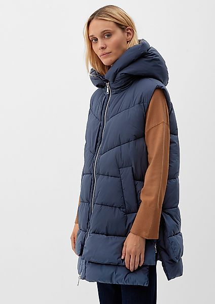 s.Oliver Outdoorjacke Outdoor-Weste Steppweste mit Kapuze günstig online kaufen