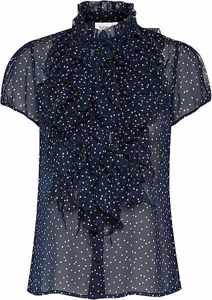 Saint Tropez Rüschenbluse "LiljaSZ Crinkle SS Shirt" günstig online kaufen