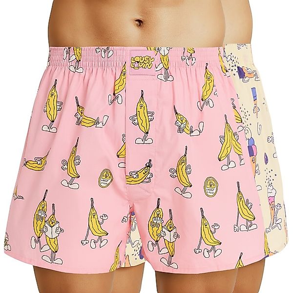Lousy Livin Boxershorts 2-er Set Eis und Bananen-Motiv günstig online kaufen