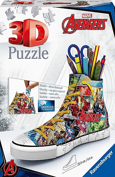 Ravensburger 3D-Puzzle Sneaker Avengers, 108 Puzzleteile, günstig online kaufen