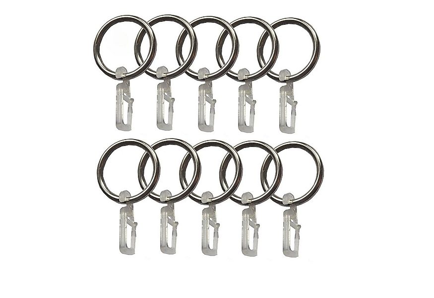 BASIT Gardinenring Metallringe mit Überklipshaken C10, für 16 mm Gardinenst günstig online kaufen