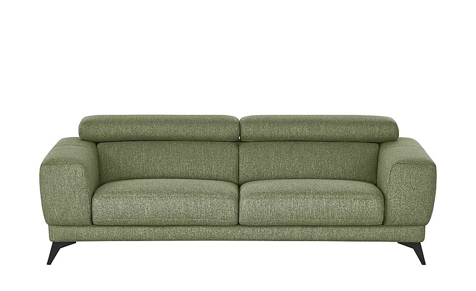 Sofa - grün - 222 cm - 76 cm - 106 cm - Polstermöbel > Sofas > 3-Sitzer - M günstig online kaufen