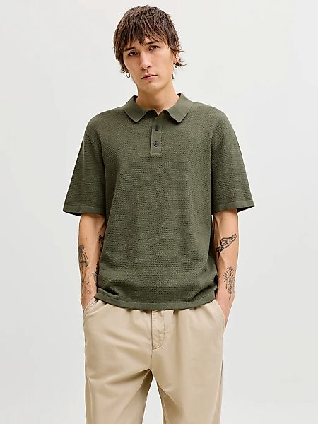 Jack & Jones Kurzarmpullover "JJEGEORGE KNIT POLO SS SN" mit Polo Kragen günstig online kaufen