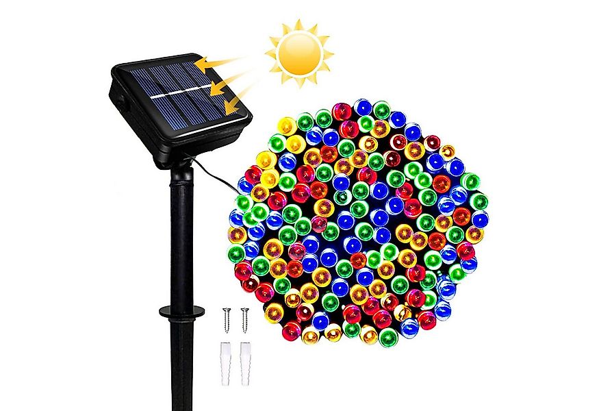 POPOLIC LED Solarleuchte Solar-Lichterkette für den Garten, wasserdicht, so günstig online kaufen