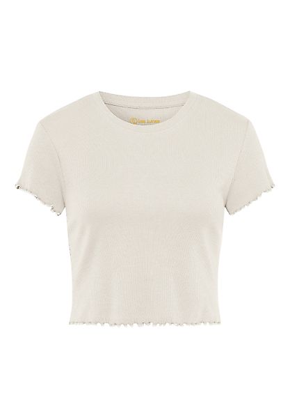Les Lunes T-Shirt April Wellensaum, Ripp-Material, günstig online kaufen
