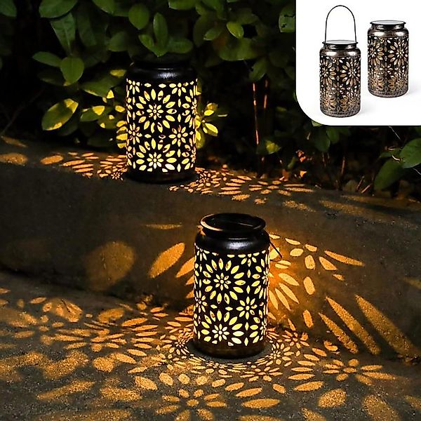 EVERY LED Solarleuchte Solarlampe Tischlampe Außen 2er Set, LED fest integr günstig online kaufen