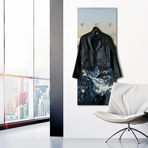 queence Garderobenleiste "Berge" mit 6 Haken, 50 x 120 cm günstig online kaufen