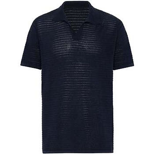 Antioch  T-Shirts & Poloshirts Luciano Turndown Collar Linen Blend Knitted günstig online kaufen