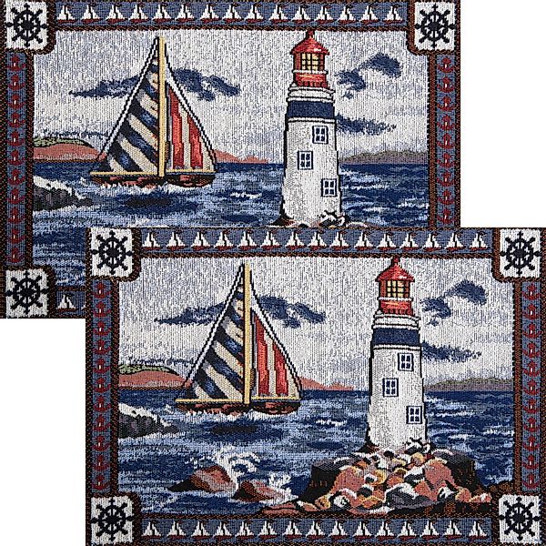 Platzset Tischset 2er-Pack, (2-St), Gobelin Motiv: günstig online kaufen
