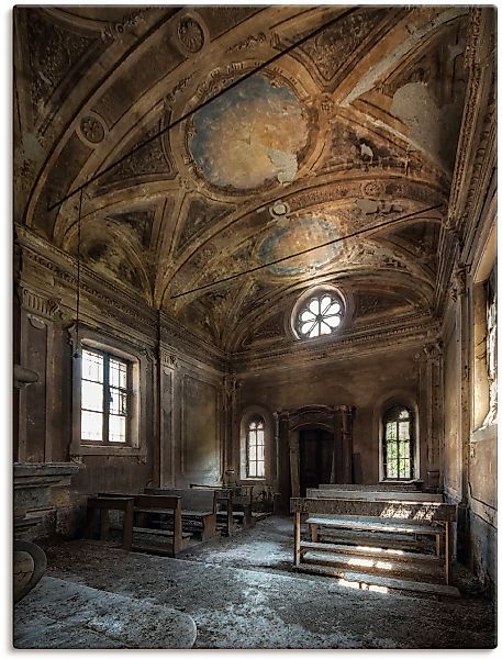 Artland Wandbild "Lost Place Alte Kirche Architektur" Gebäude 1 Stk. tlg. a günstig online kaufen