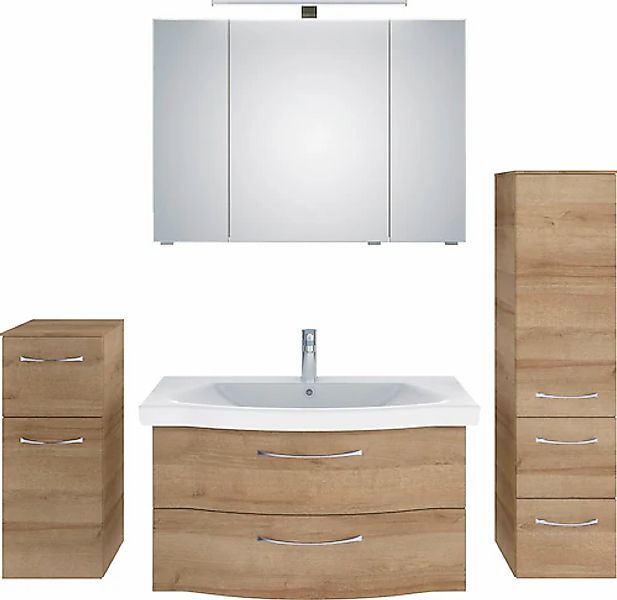 Saphir Badmöbel-Set »6005 Sprint 4-teilig, Keramik-Waschtisch mit LED-Spieg günstig online kaufen