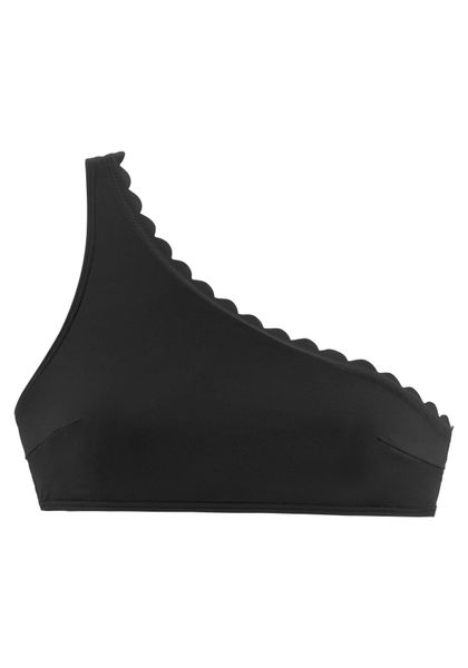 LASCANA Bustier-Bikini-Top Scallop, in One-Shoulder-Form günstig online kaufen