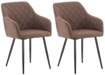 CLP Esszimmerstuhl Shila (2er Set), Samt günstig online kaufen