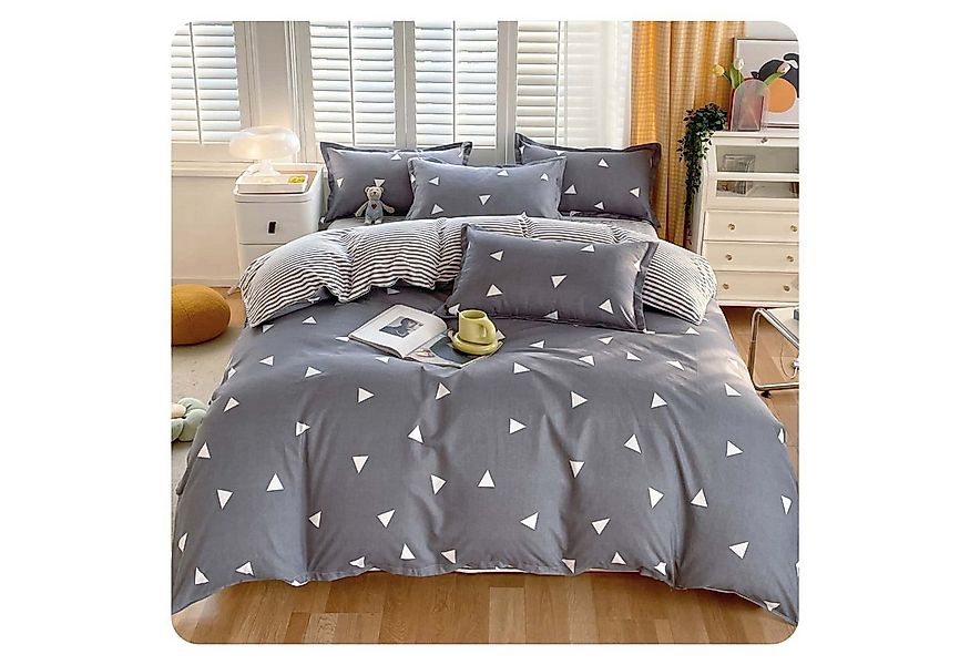 wohnTRAUM24 Bettwäsche Bettbezug Set 135x200/200x200 cm mit Kissenbezug 80X günstig online kaufen