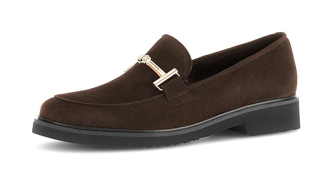 Gabor Loafer, Blockabsatz, Slipper, Businessschuh mit edler Zierspange- günstig online kaufen